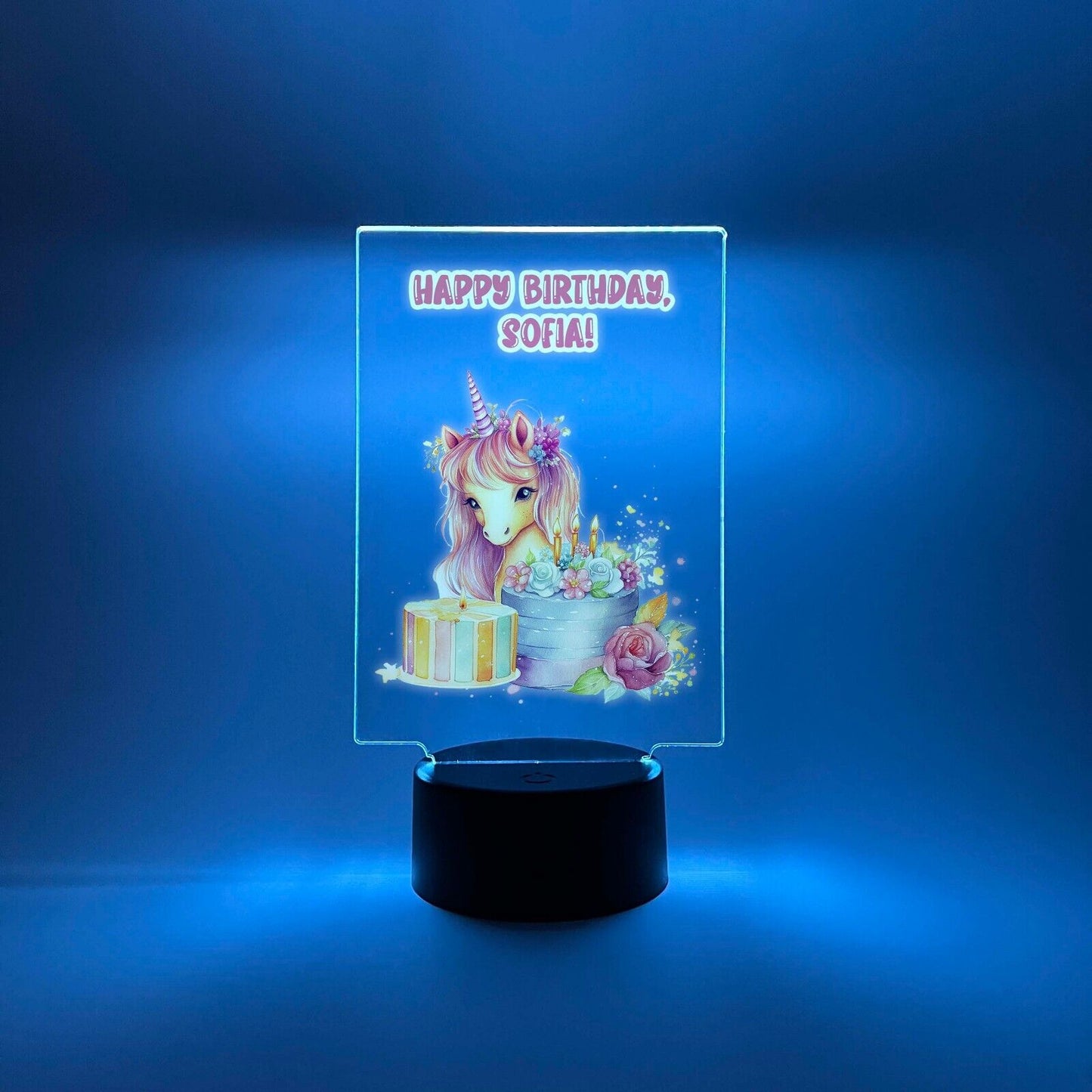 Personalized LED 16 Color Light Up Unicorn Magical Princess Girls Gift
