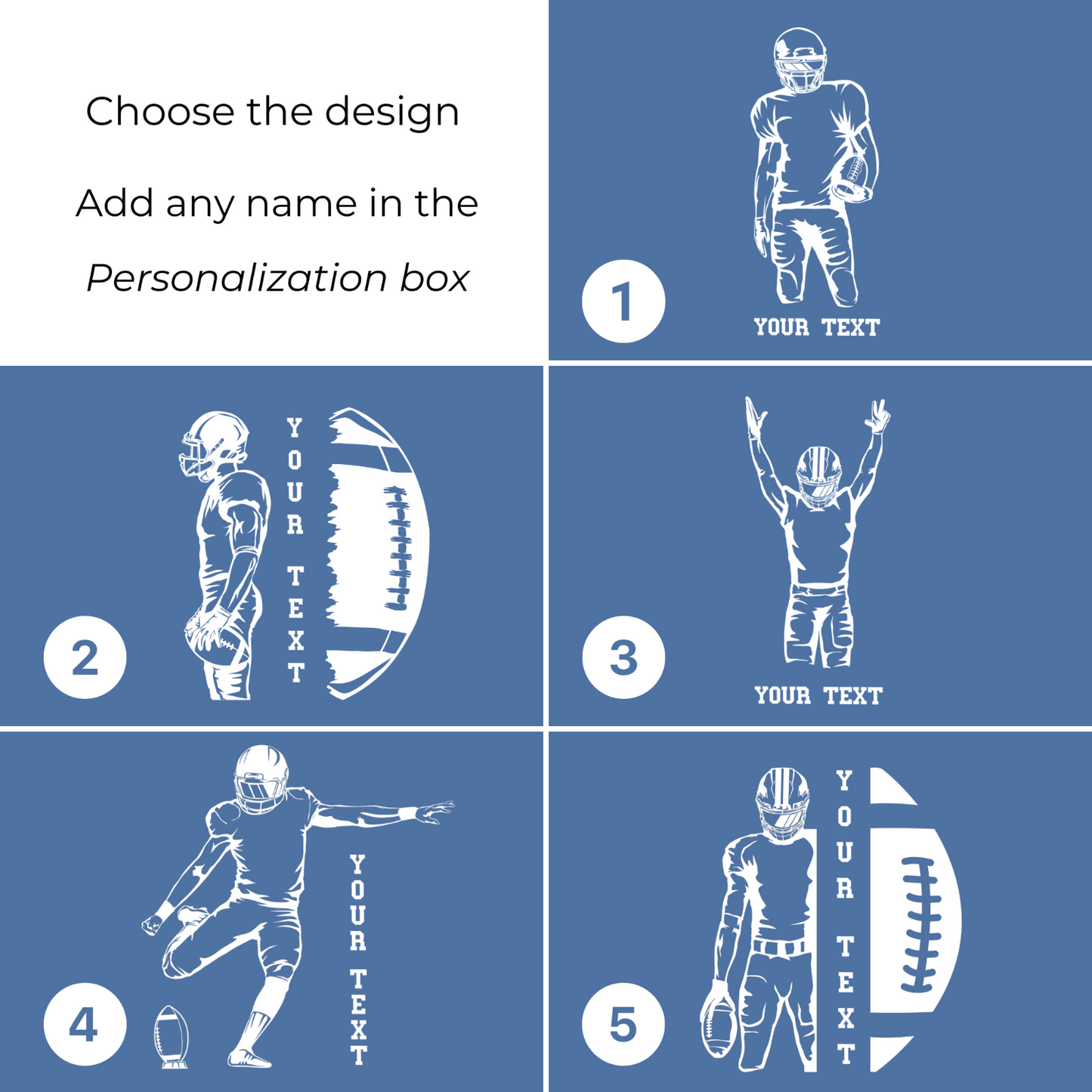 Personalized Engraved Custom Desk Wooden Stand Football Athlete Warner Gift