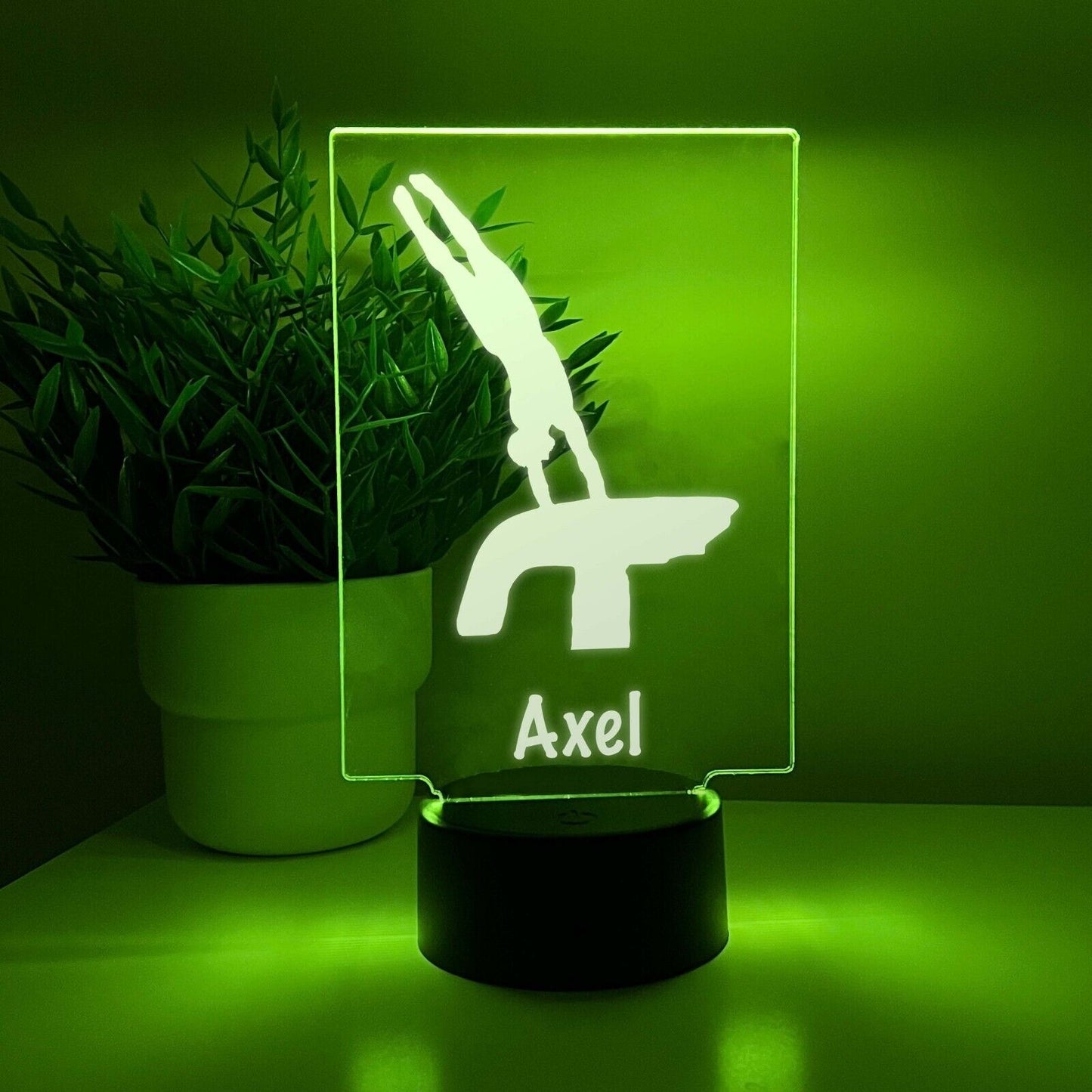 Personalized LED 16 Colors Light Up Stand Men's Gymnastics Sports Gymnast