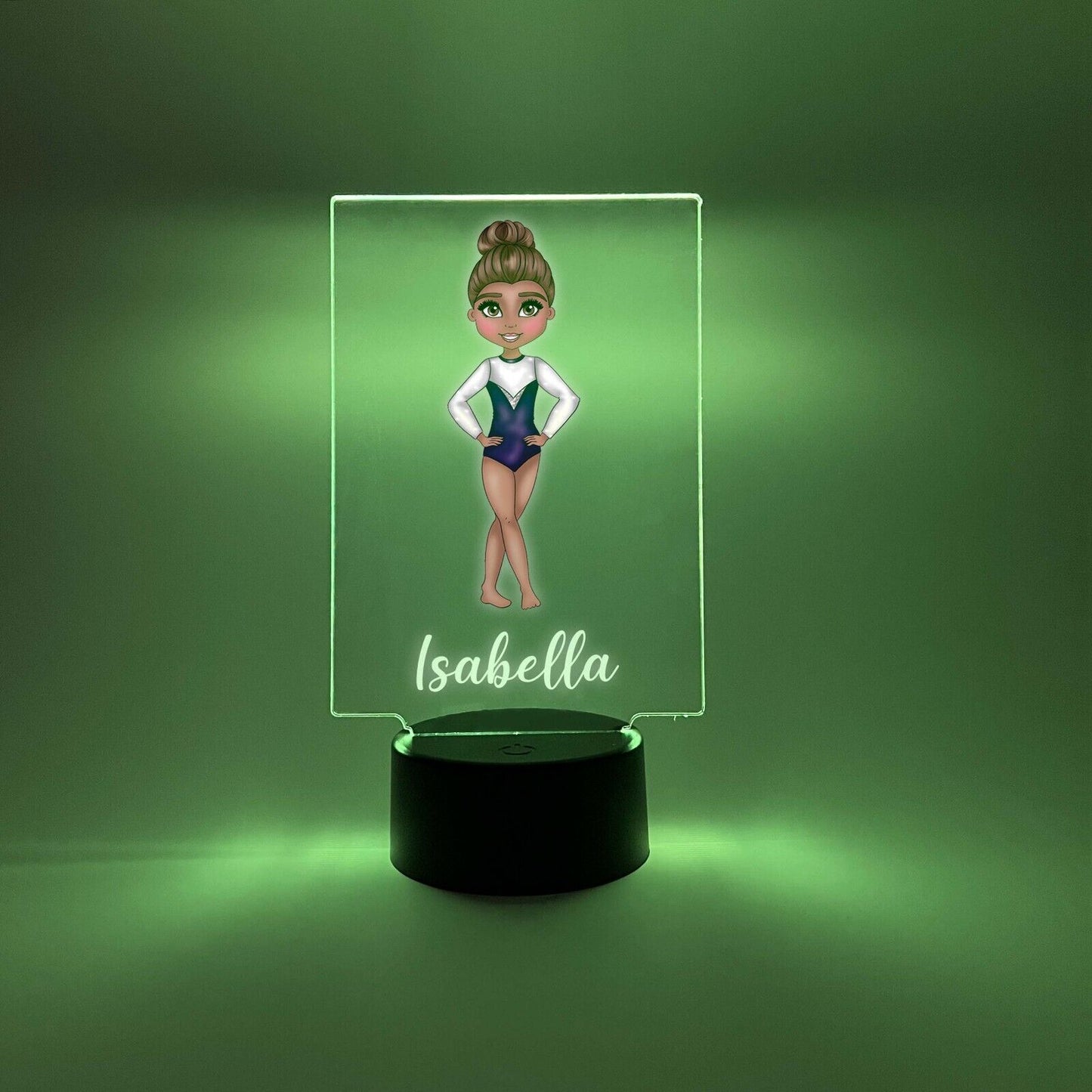 Personalized LED 16 Color Light Up Stand Gymnast Girls Sports Gift