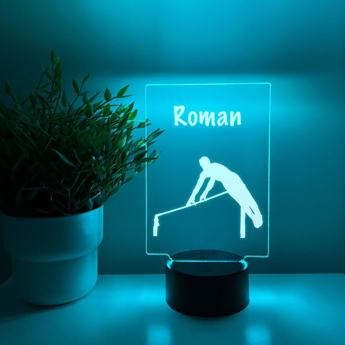 Personalized LED 16 Colors Light Up Stand Men's Gymnastics Sports Gymnast
