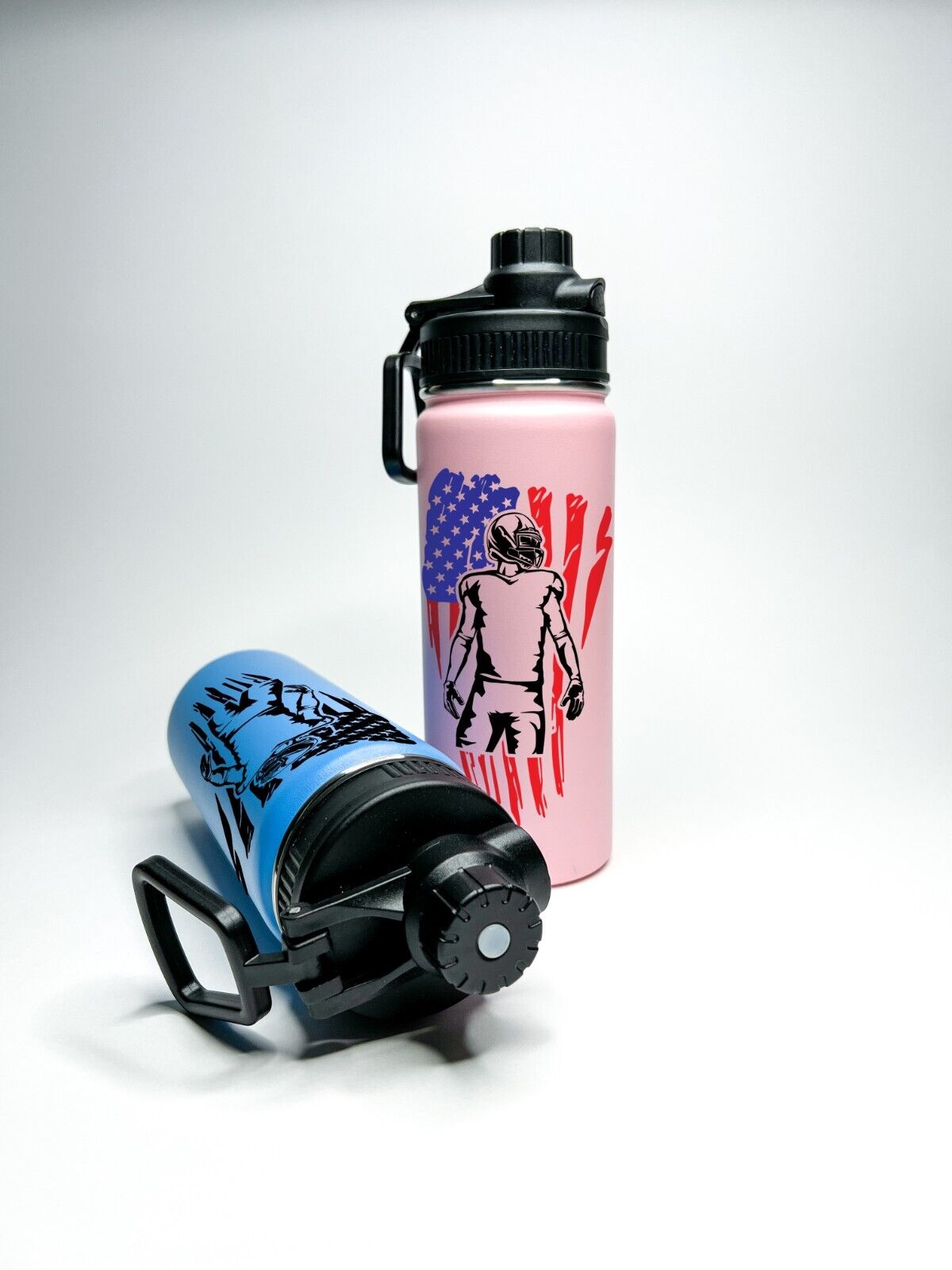 Personalized Insulated Stainless Steel USA Football Team 18/32oz Water Bottle