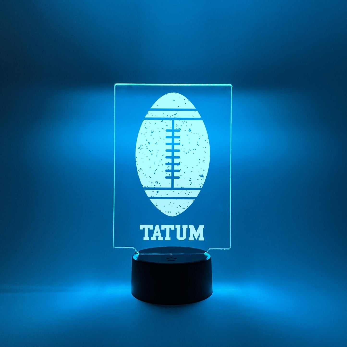 Personalized RGB Light Up Desk Lamp Stand Sports Soccer Baseball Hockey Football