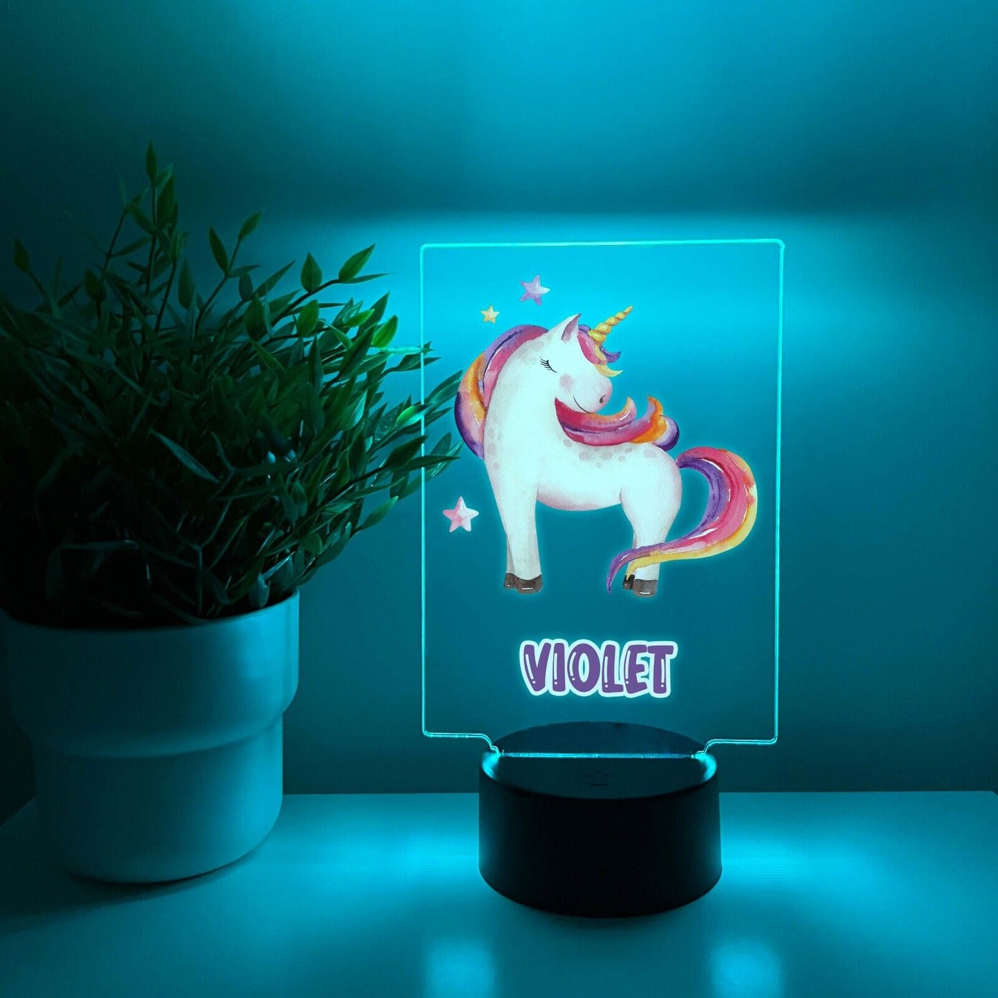 Personalized LED 16 Color Light Up Unicorn Magical Princess Girls Gift
