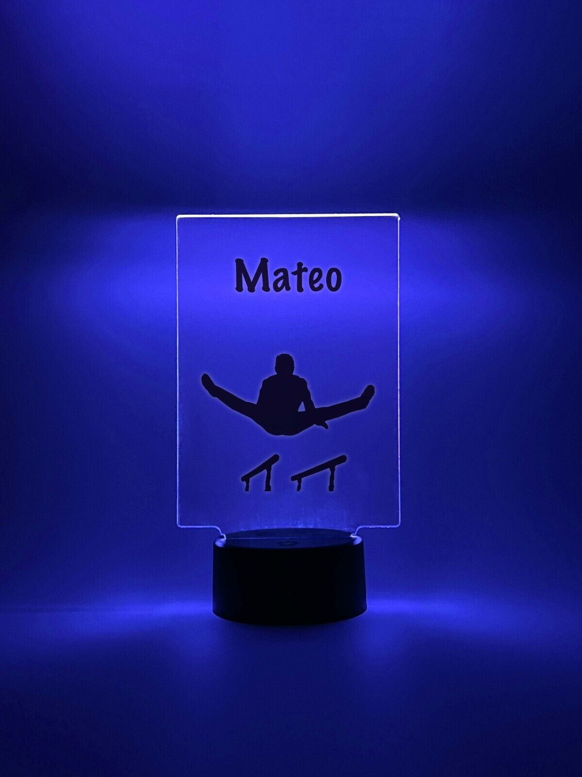 Personalized LED 16 Colors Light Up Stand Men's Gymnastics Sports Gymnast