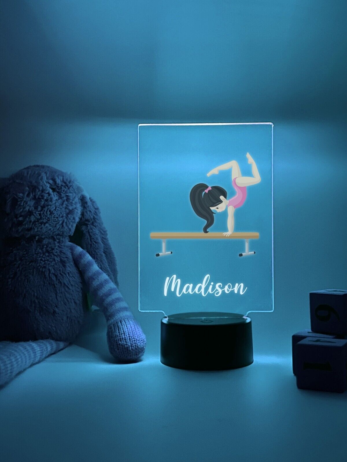 Personalized LED 16 Color Light Up Stand Gymnast Girls Sports Gift