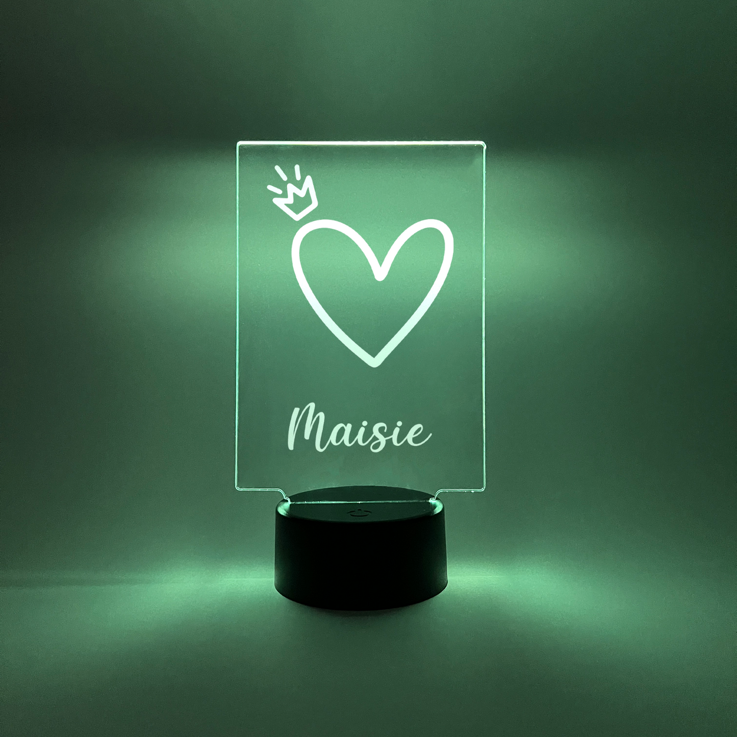 Personalized Picture LED Light Up Lamp Stand Girls Princess LOVE gifts for her
