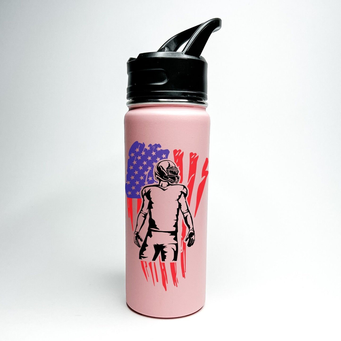 Personalized Insulated Stainless Steel USA Football Team 18/32oz Water Bottle