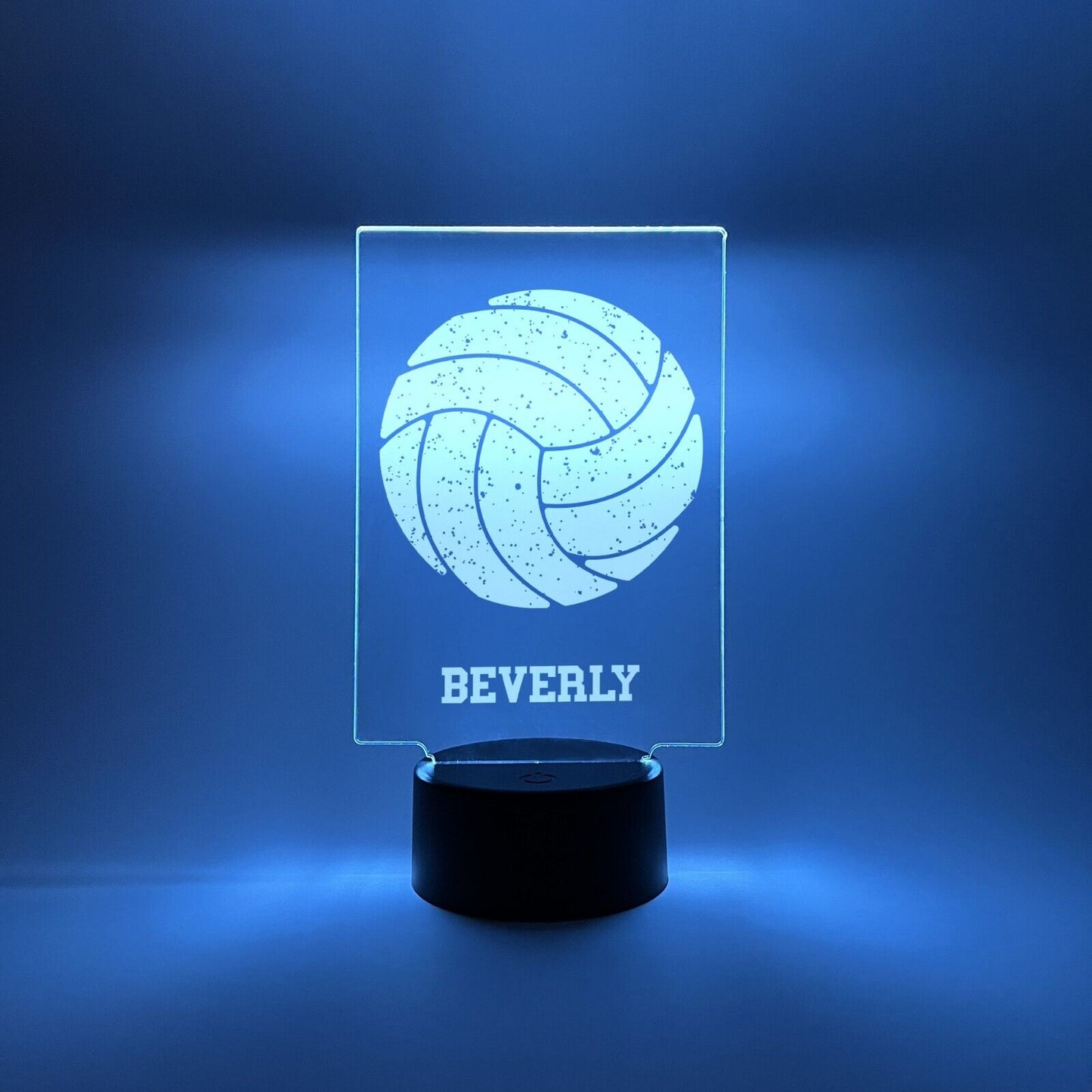 Personalized RGB Light Up Desk Lamp Stand Sports Soccer Baseball Hockey Football