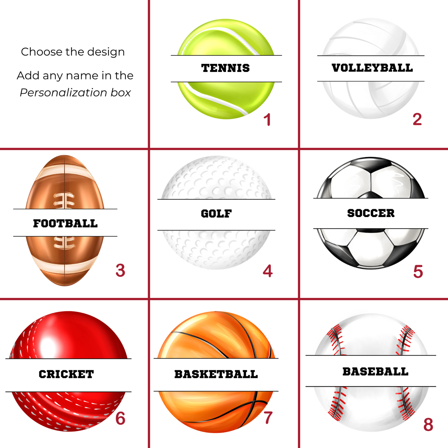 Personalized LED Light Up Wood Lamp Stand Sports Volley Baseball Hockey Football