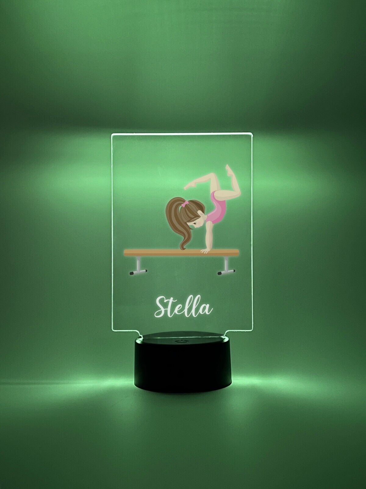 Personalized LED 16 Color Light Up Stand Gymnast Girls Sports Gift
