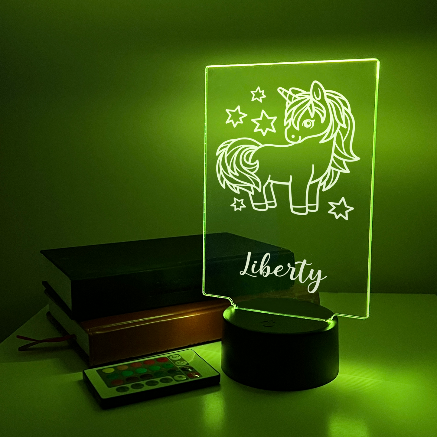 Personalized Picture LED Light Up Lamp Stand Girls Princess LOVE gifts for her
