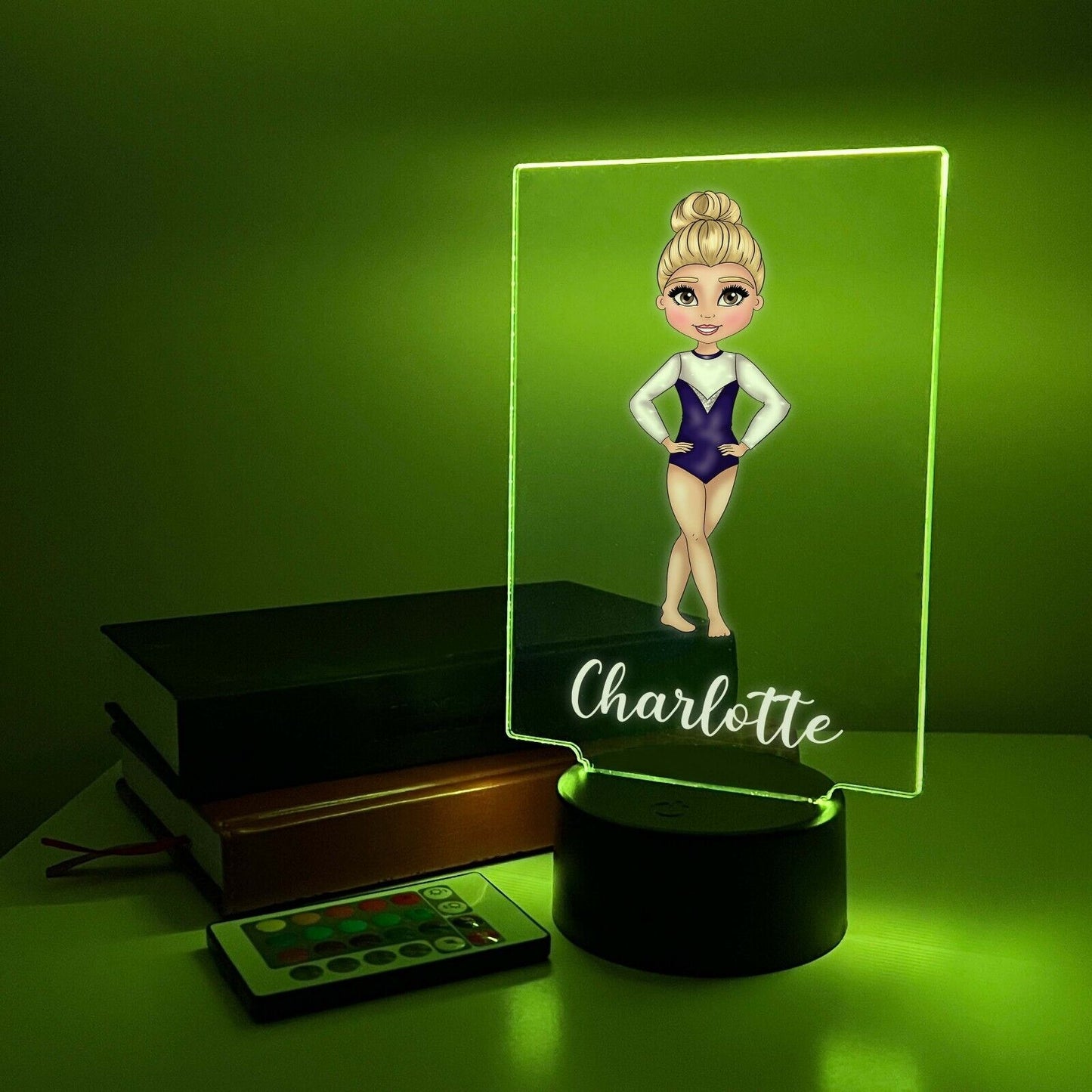 Personalized LED 16 Color Light Up Stand Gymnast Girls Sports Gift