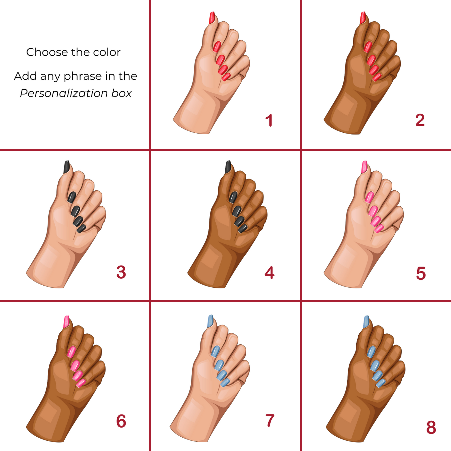 Personalized Wood Base Stand Nail Technician Beauty Salon Name Plate Gift