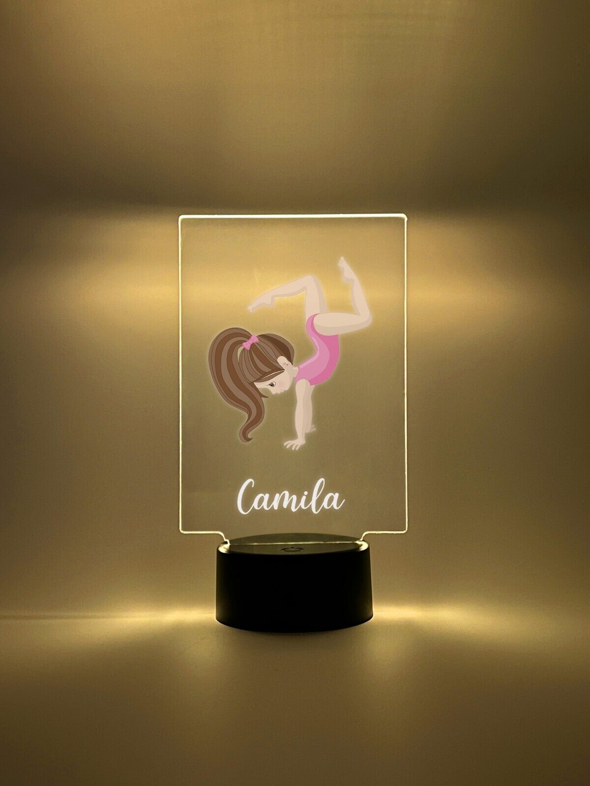 Personalized LED 16 Color Light Up Stand Gymnast Girls Sports Gift