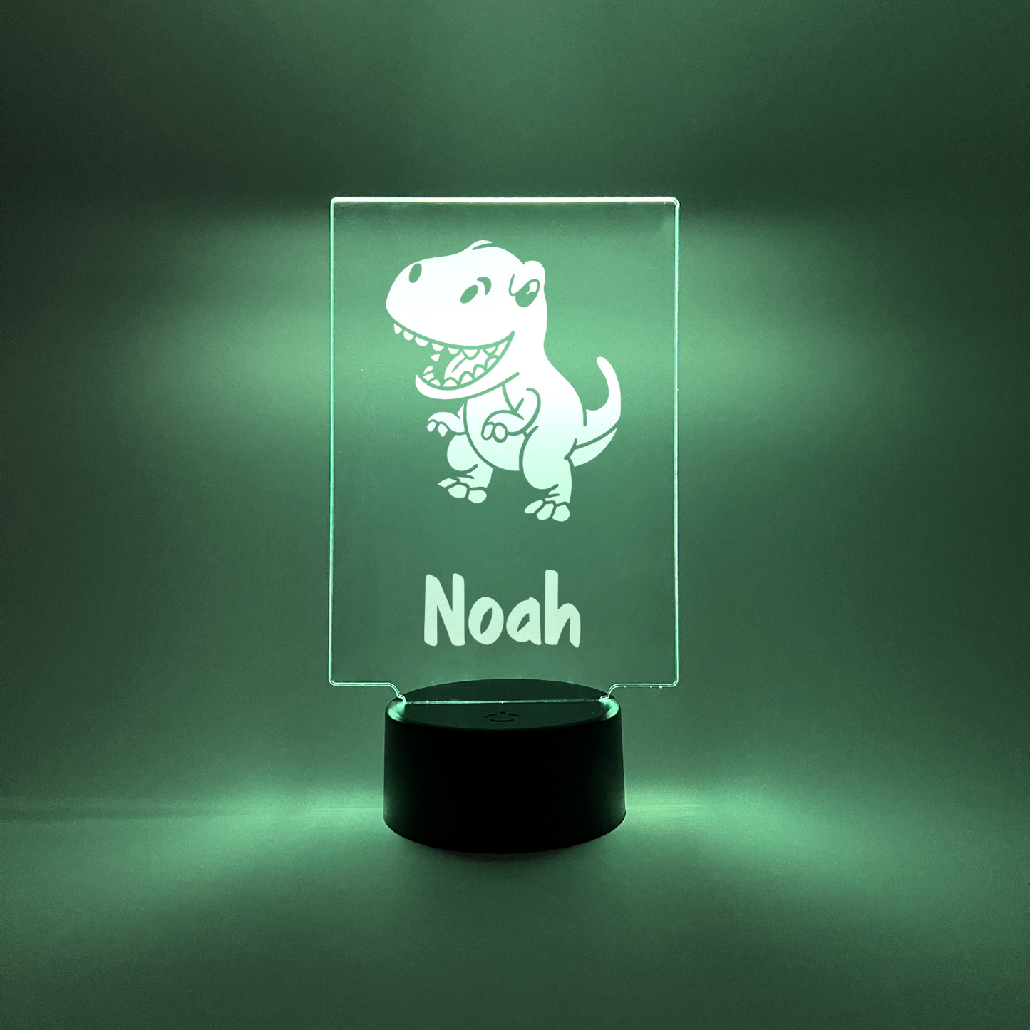 Personalized LED 16 Color Light Up Lamp Stand Boys Rocket Space RGB Nightlight