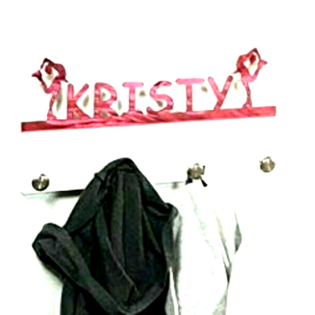 Figure Ice Skater Personalized Sports Coat Hook Hanger, Handmade Wall Organizer, Storage Space for Your Living Space