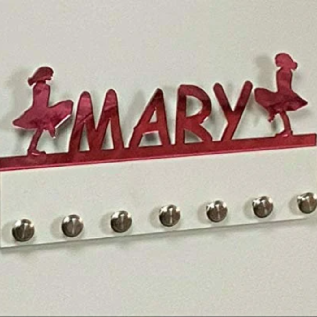 Irish Step Dancer Personalized Sports Medal Holder, Handmade Wall Organizer, Storage Space for Your Living Space