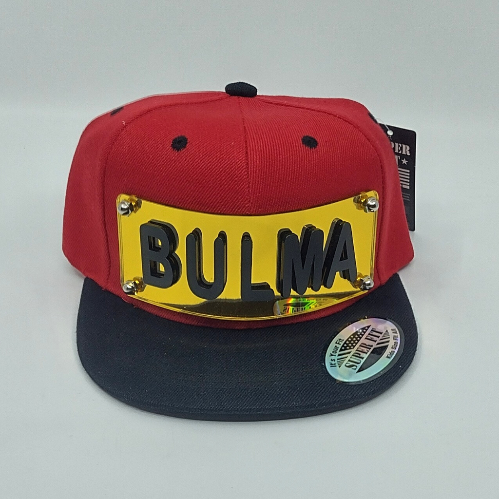 Red and Black Custom Snapback Hat, Laser Cut Letters, Made to Order, Exclusive Creation