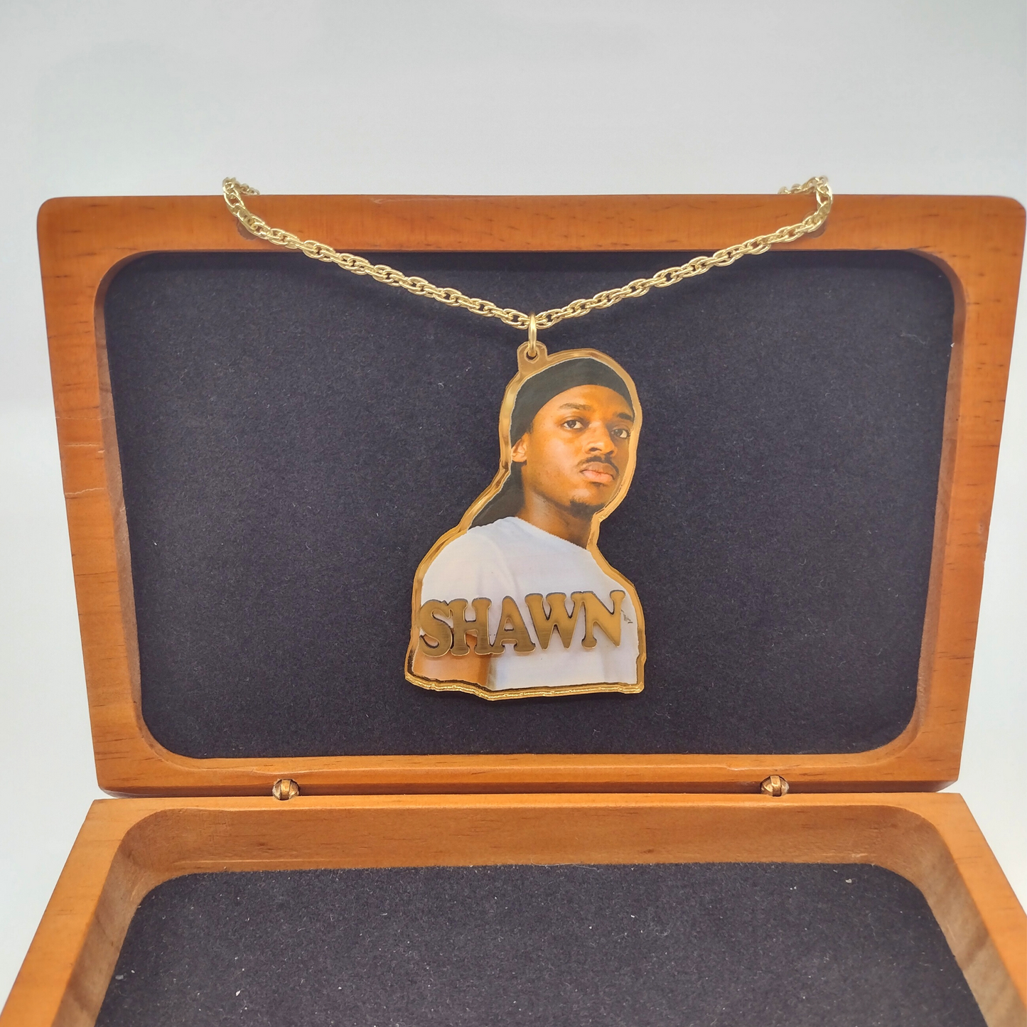 Custom UV Printed Photo Name Pendant