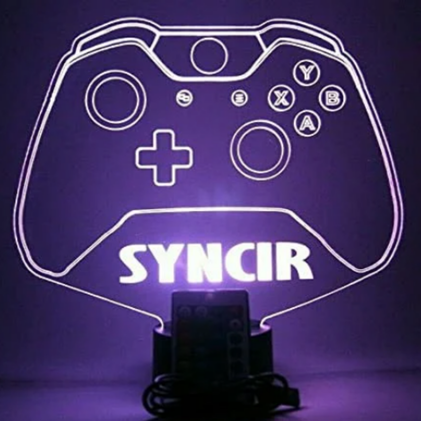 Video Game Controller Night Light Popular LED Personalized One Wireless Console Joystick Gaming Room Gamer Table Lamp Décor