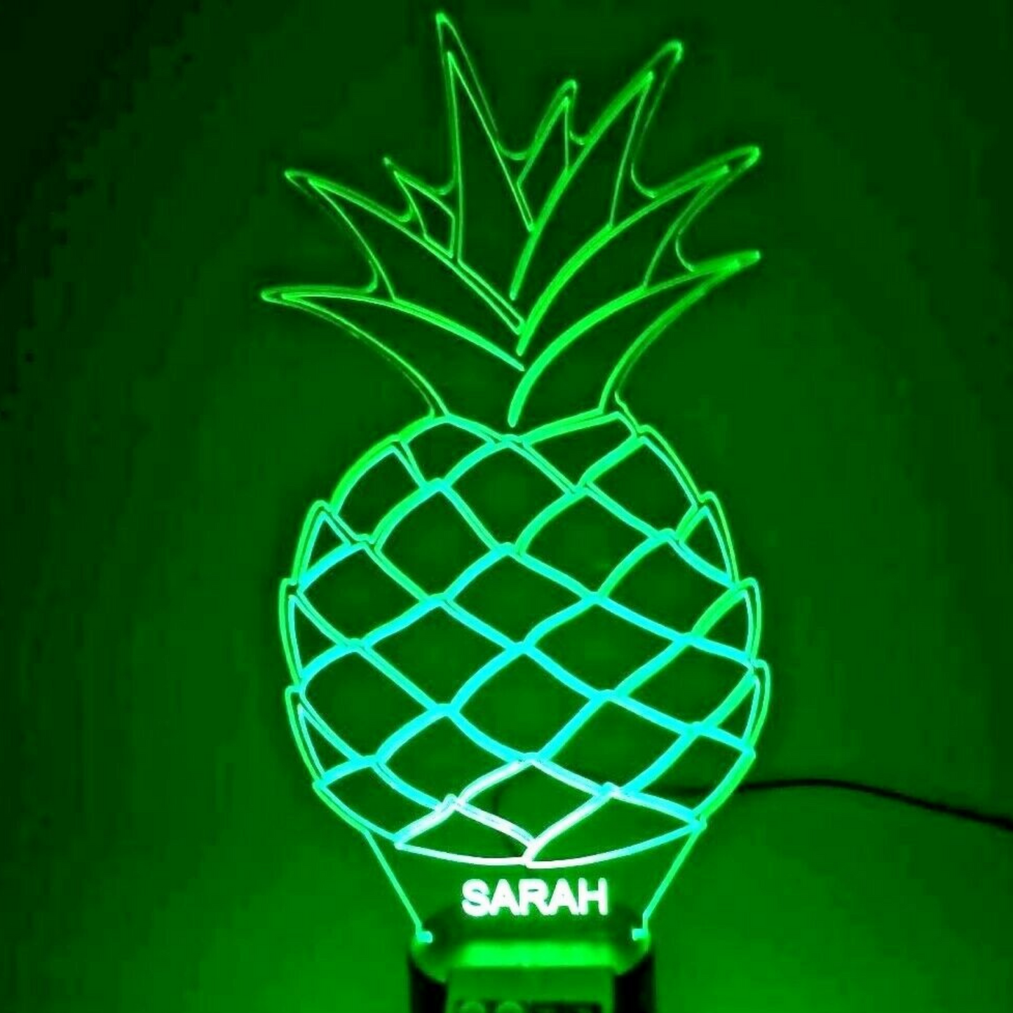 Pineapple Fruit LED Tabletop Night Light Up Lamp, 16 Color options with Remote
