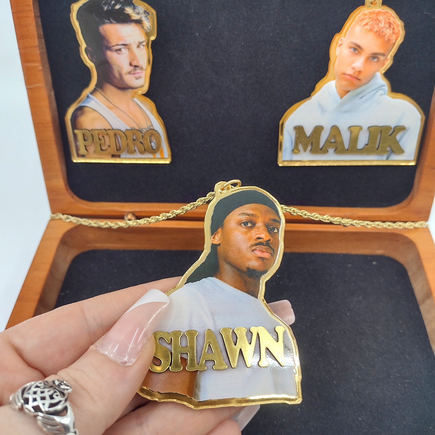 Custom UV Printed Photo Name Pendant
