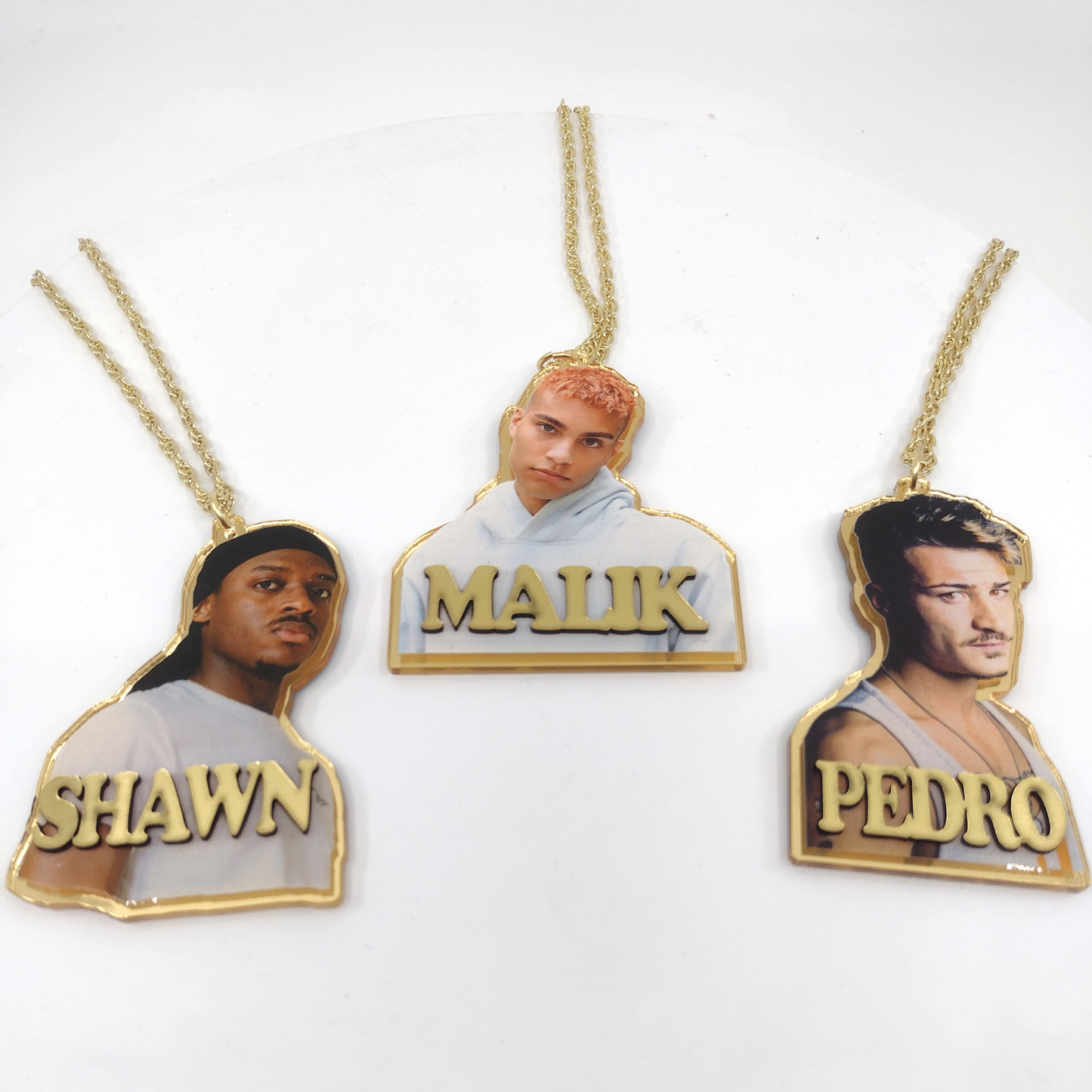 Custom UV Printed Photo Name Pendant