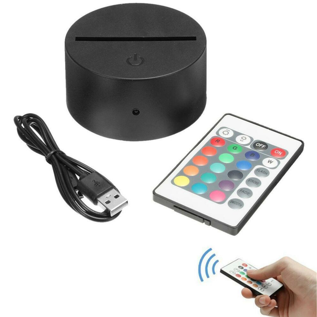 Airplane LED Table top Night Light Up Lamp, 16 color options with Remote