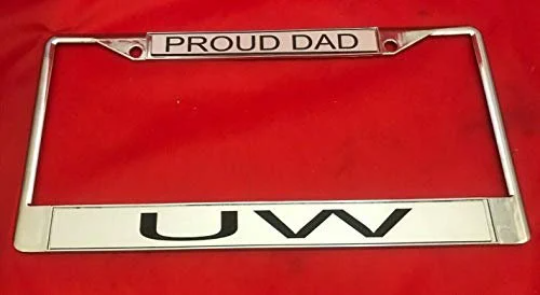 Custom Engraved Chrome License Plate Frame