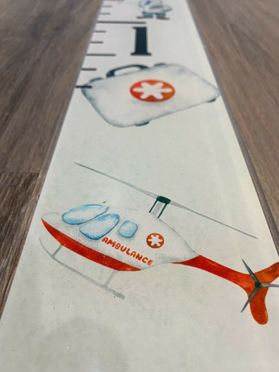 Acrylic Ambulance Doctor Medical Hospital Height Kids Growth Chart