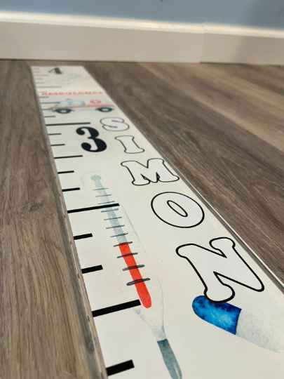 Acrylic Ambulance Doctor Medical Hospital Height Kids Growth Chart