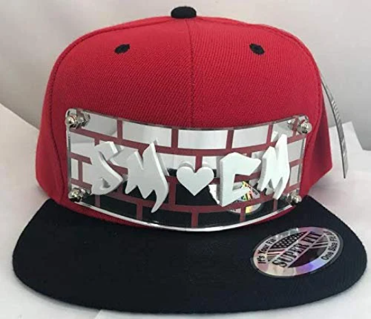 Personalized Custom Snapback Hat Six Panel Flat Bill Snap Back Hat Cap, Laser Cut Graffiti Letters, Custom Made to Order, Exclusive Creation
