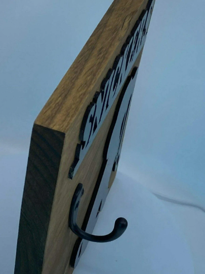 Personalized Wooden Dog Leash Hangers Custom Leash Holder