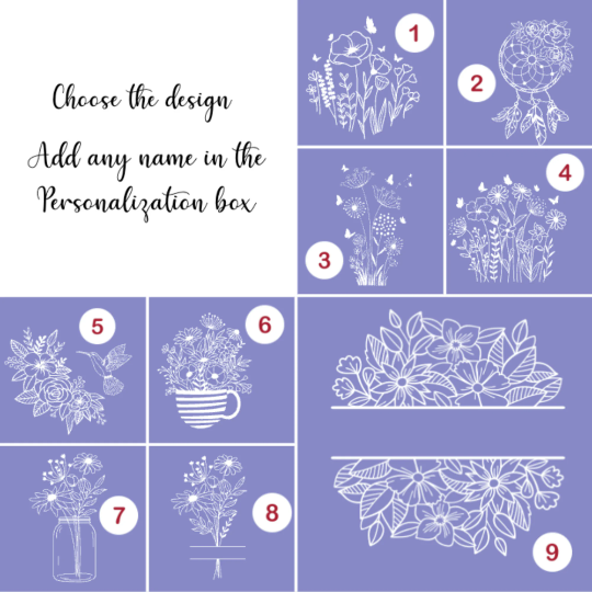 Flowers Forget-Me-Not Night Light Up LED Lamp