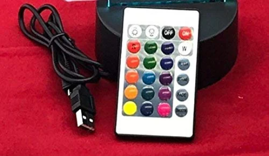 Monster Truck LED Tabletop Nightlight Up Lamp, 16 Color Changing Options with Remote