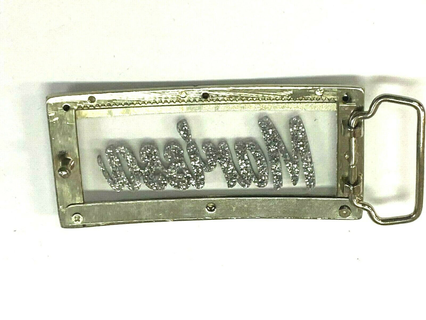 Adjustable Belt Buckle Laser Personalized Custom Bling Rhinestone Any Name