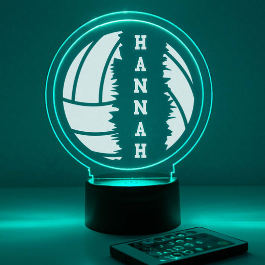 Volleyball LED lamp, 16 Colors, Volleyball Gift, Senior Year Volleyball Gift, Athlete, Personalized Gift