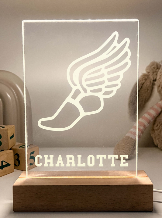 Track & Field 3D Night Light, Gift for Runner Athlete, Personalized Gift, Desk Lamp, Sports Bedroom, Track and Field