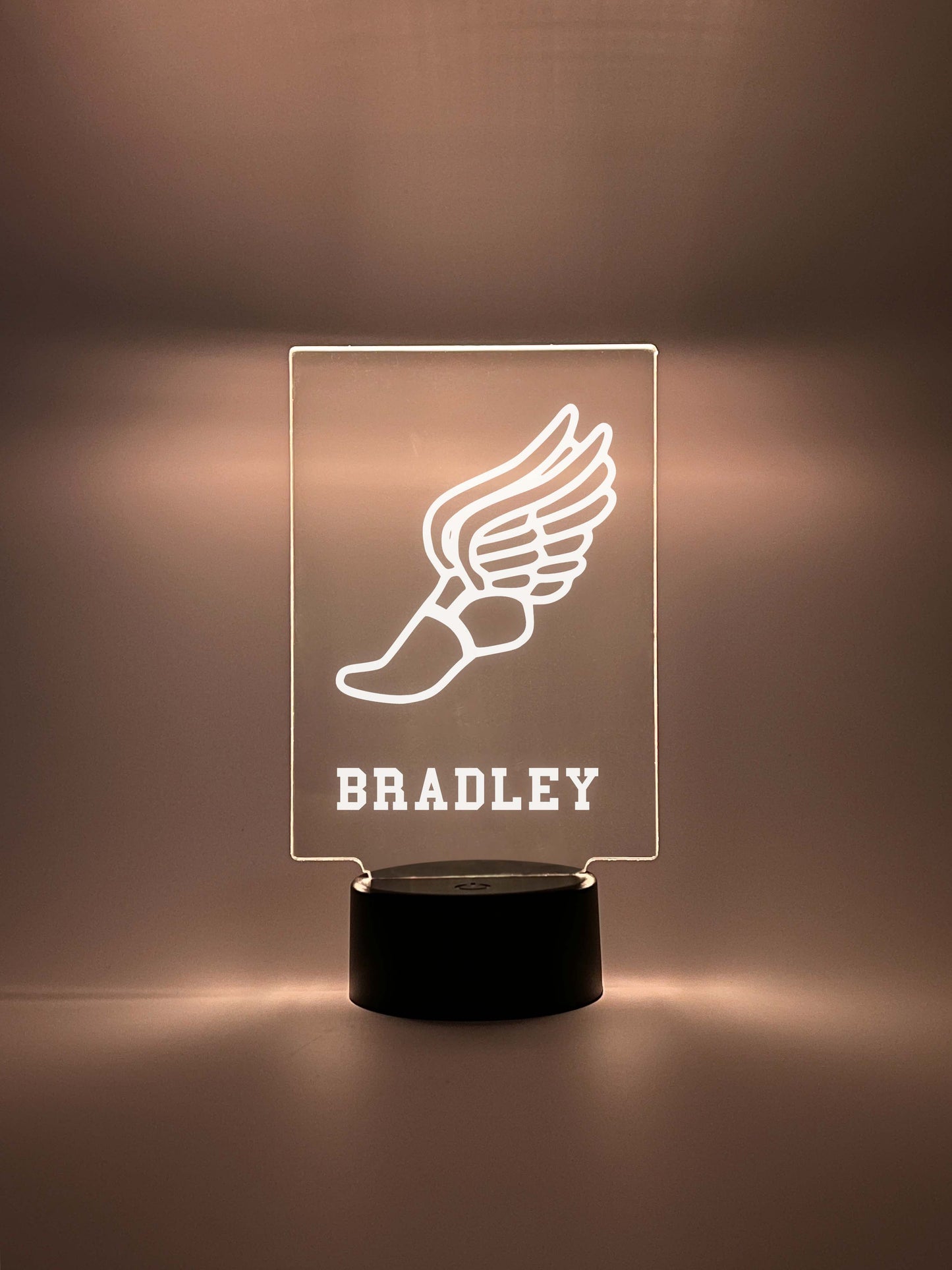 Track and Field Athlete Player Personalized LED Night Light Lamp - Custom Gift for Fans, Sports Bedroom, Game Room Decor, Remote Included