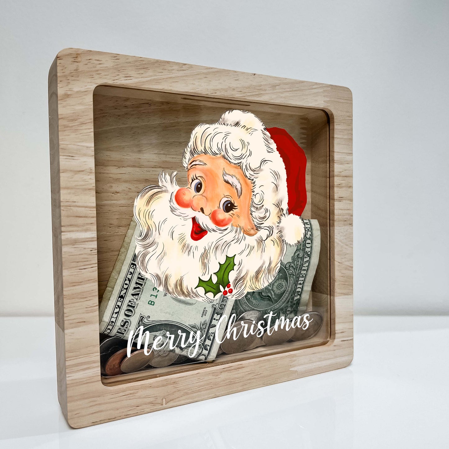 Christmas Bank, Santa's Face,  Festive, Family Holiday, Holiday Gifts, Saving Money, Piggy Bank