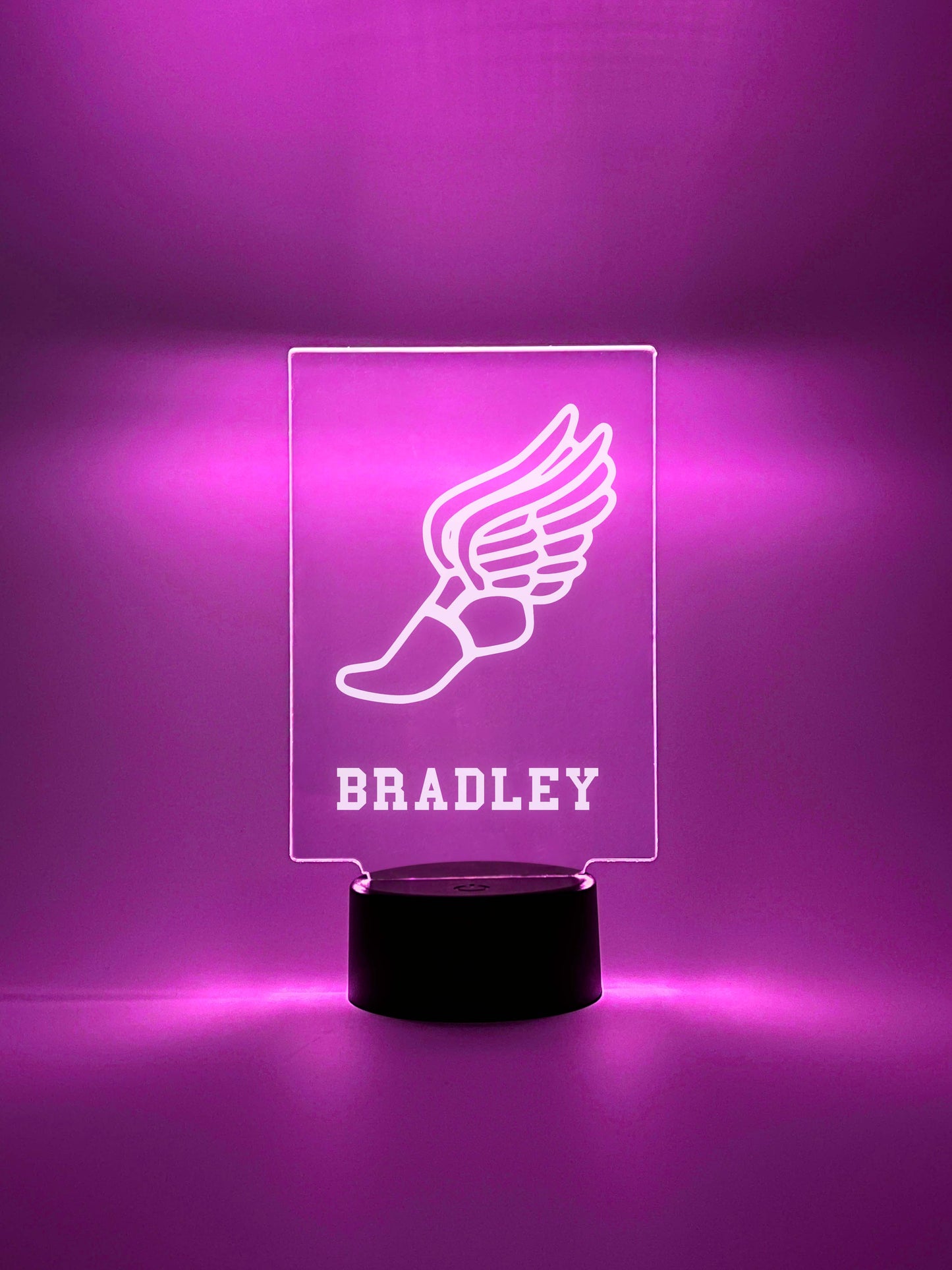 Track and Field Athlete Player Personalized LED Night Light Lamp - Custom Gift for Fans, Sports Bedroom, Game Room Decor, Remote Included