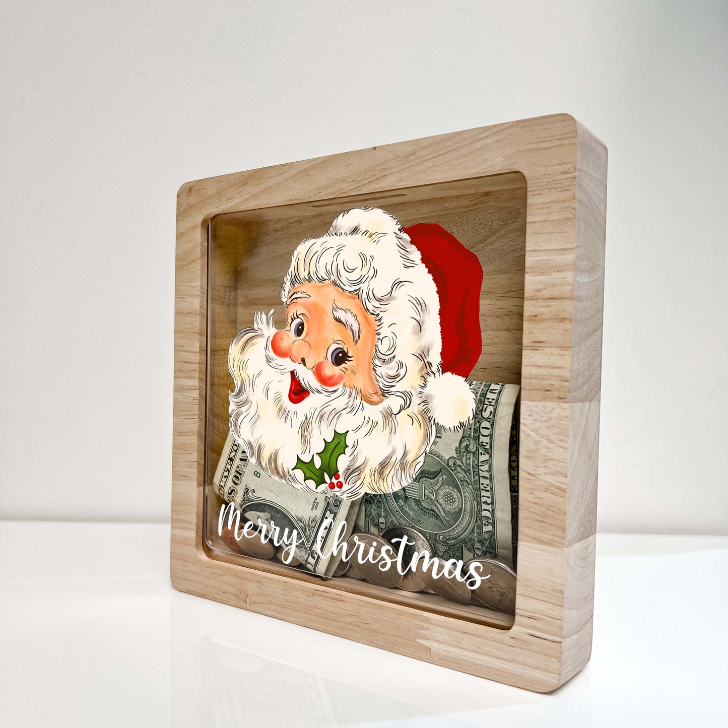 Christmas Bank, Santa's Face,  Festive, Family Holiday, Holiday Gifts, Saving Money, Piggy Bank