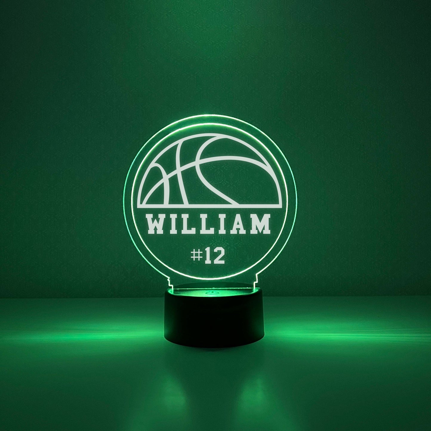 Basketball 3D Night Light, 16 Colors, Gift for Basketball Player, Personalized Gift, Desk Lamp, Sports Bedroom, Basketball Gift