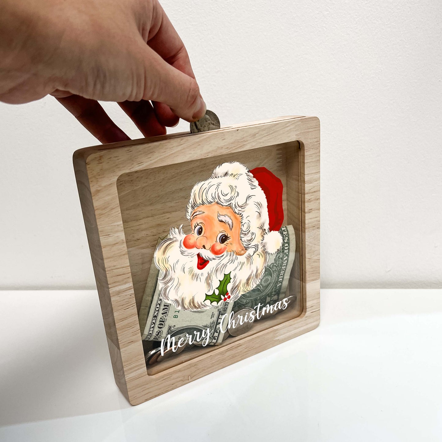 Christmas Bank, Santa's Face,  Festive, Family Holiday, Holiday Gifts, Saving Money, Piggy Bank