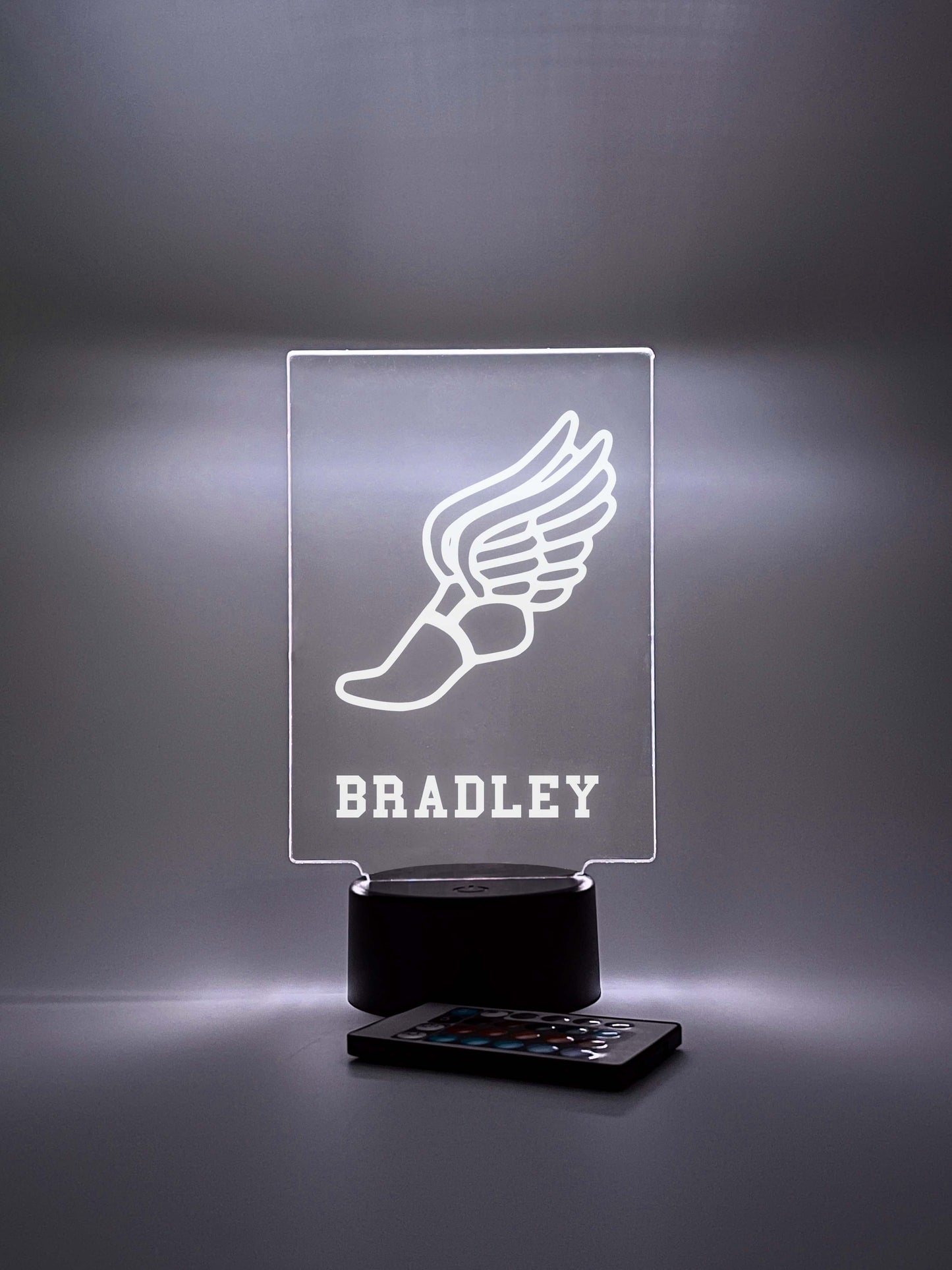 Track and Field Athlete Player Personalized LED Night Light Lamp - Custom Gift for Fans, Sports Bedroom, Game Room Decor, Remote Included