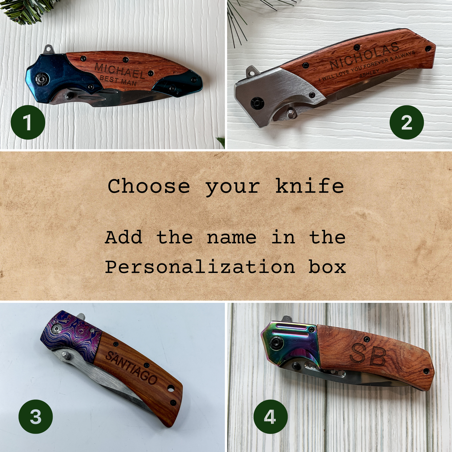 Personalized Custom Pocket Knife, Folding Knife