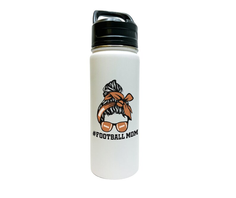 Football Mom Water Bottle 18/32 oz Stainless Steel Insulated Flasks