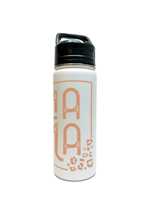 Mama Cheetah print Water Bottle 18/32 oz Stainless Steel Insulated Flasks