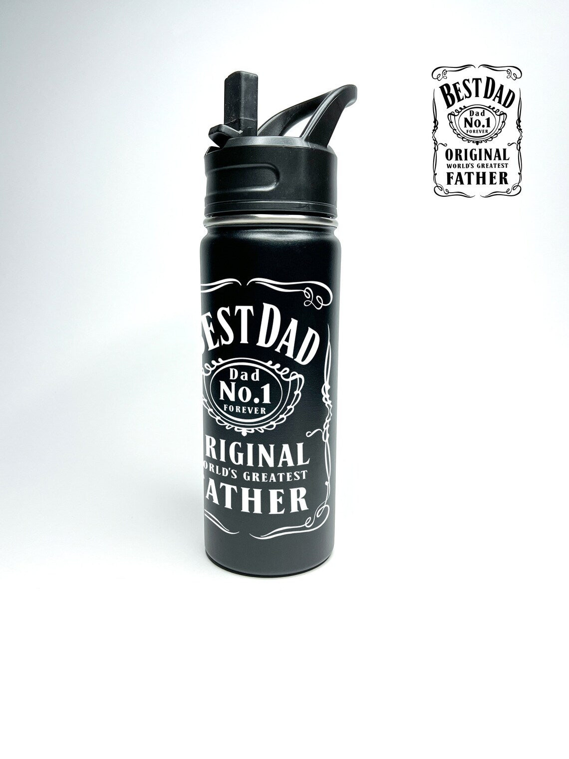 Worlds Greatest Dad Water Bottle 18/32 oz Stainless Steel Insulated Flasks